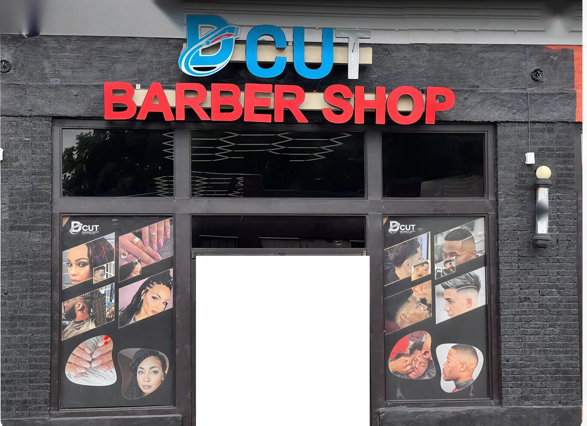 D Cut Barber Shop storefront on N Nebraska Ave, Tampa
